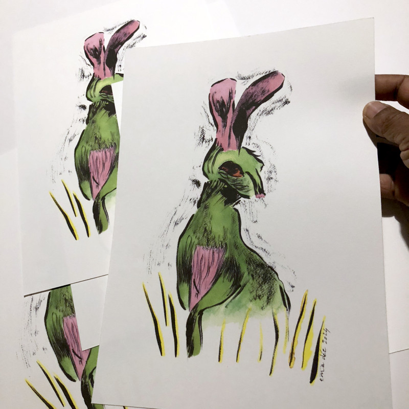 La ase de mars/ Impression d'art d'une oeuvre en techniques mixtes par Ema Dée - Image principale