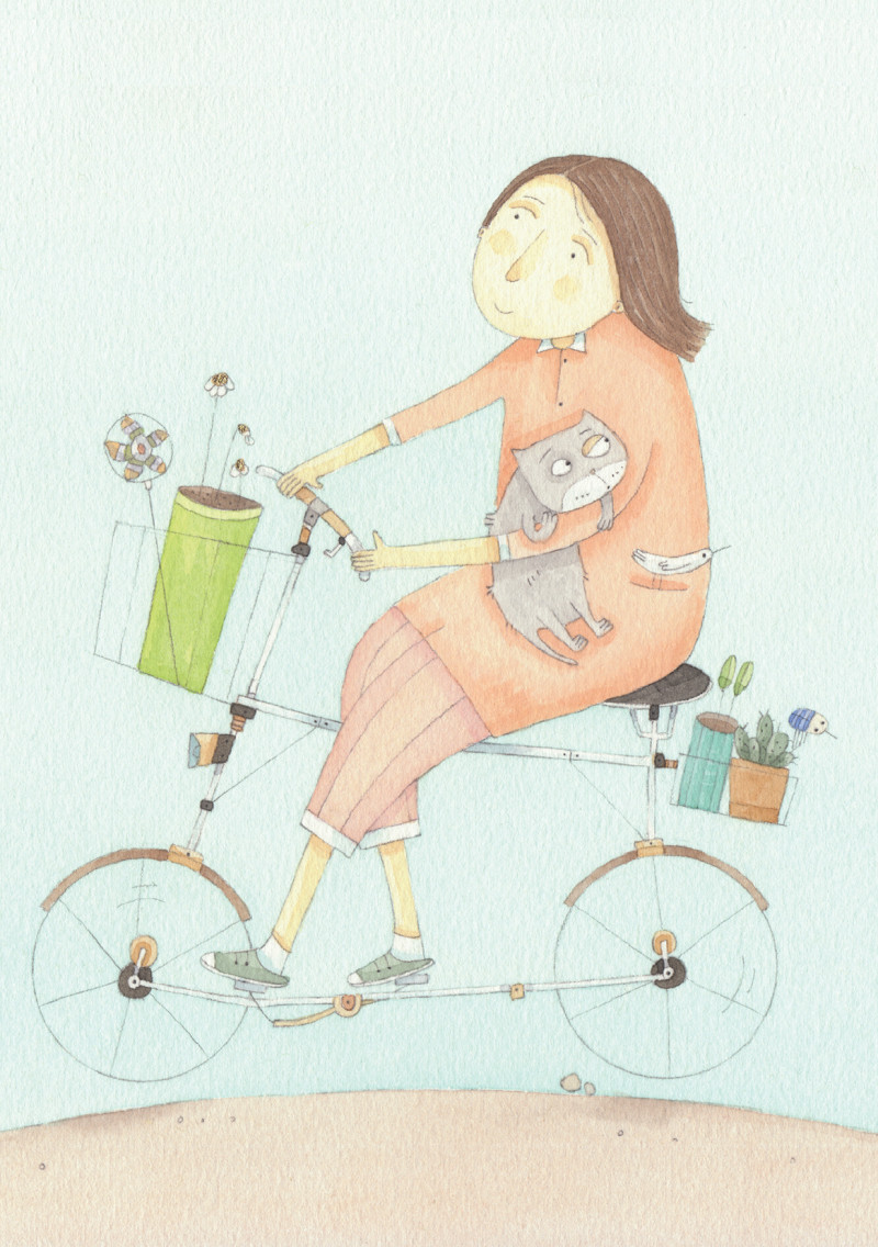 a vélo par Desternes Isabelle - Image principale