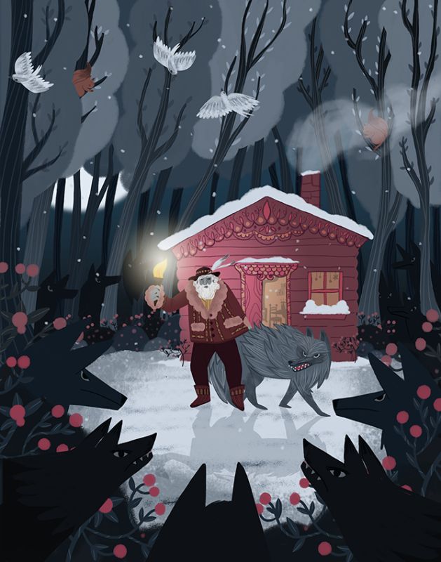 LE vieux loup et le tzigane - alexandra petracchi - illustrateurs/rices