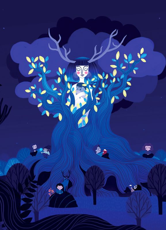 Le grand arbre - alexandra petracchi - illustrateurs/rices