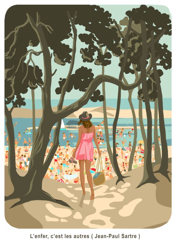 Illustration BD "Vacances entre amis" - Editions Marabulles - astrid cornet - illustrateurs/rices