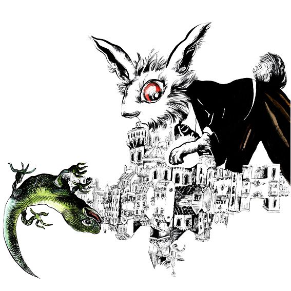 Illustration Alice au pays des merveilles. - caroline chavanne - illustrateurs/rices