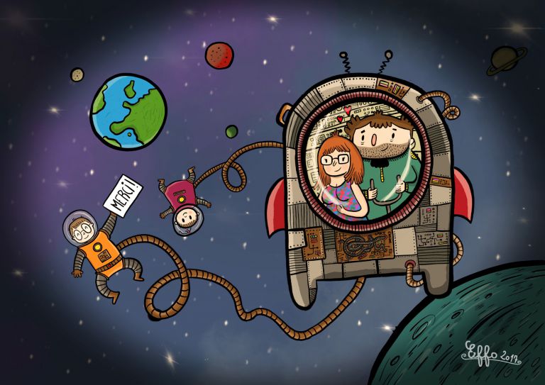 Illustration pour une famille - effo fabien - illustrateurs/rices