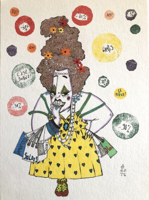 Soldes maniaque/ Techniques mixtes -  - Produit créatif