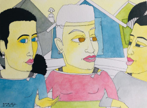 Sur les bancs publics/ Couleurs Ecoline -  - Produit créatif