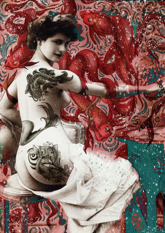 Tatoo Koi - julie quintard - illustrateurs/rices