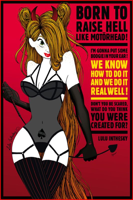Exposition d'affiches Rock aux Furieux - lulu inthesky - illustrateurs/rices