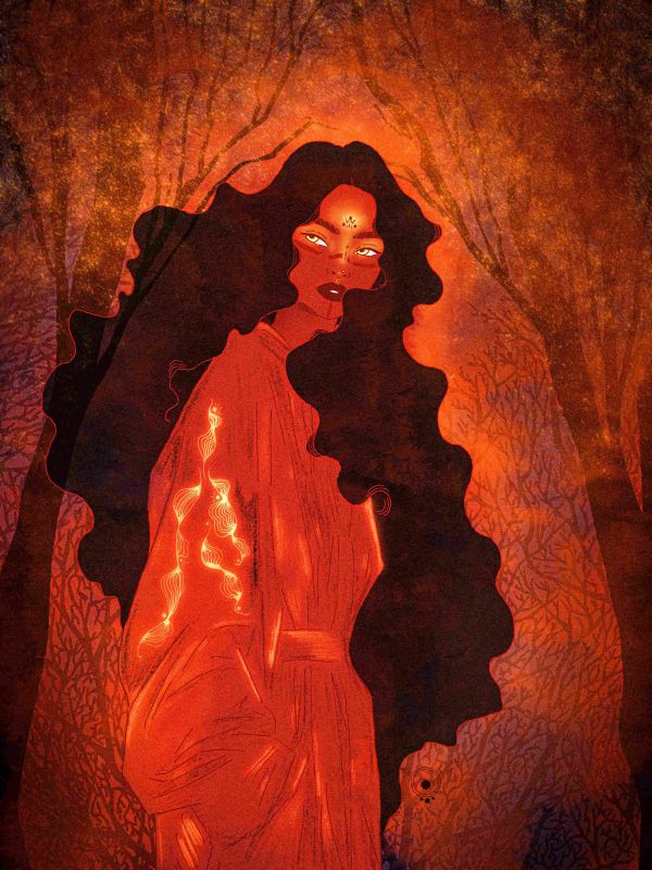 Illustration digitale - Flammes - claire weymuller - illustrateurs/rices