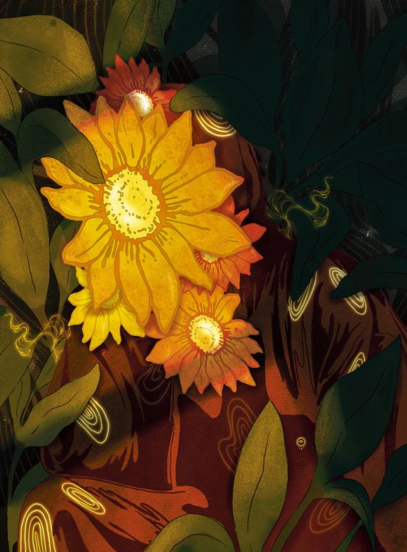 Illustration digitale - Eclairé.e - claire weymuller - illustrateurs/rices