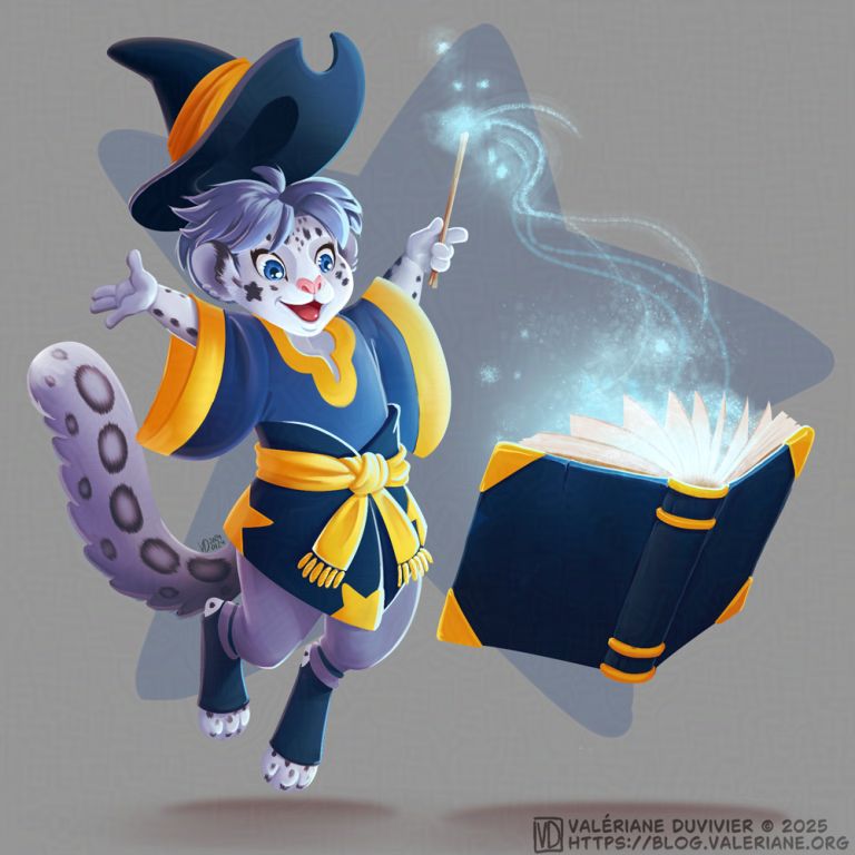 Test graphique pour un personnage de jeu vidéo - Duvivier Valériane - illustrateur