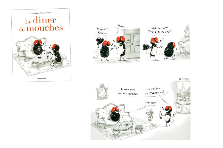 LE DINER DE MOUCHES - yannick robert - illustrateurs/rices