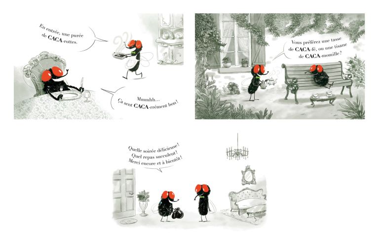 LE DINER DE MOUCHES - yannick robert - illustrateurs/rices